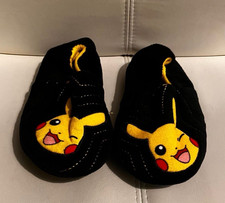 Pikachu Kids Slippers Boys Girls Winter Warm Indoor Home Shoes Size 12