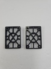 Vintage Lot 80  s Tracker 5/16 Black Skateboard Riser Pads Total Of 2