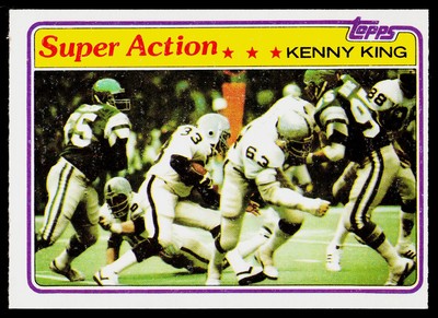 Kenny King, 1981 Topps, #234, Oakland Raiders,