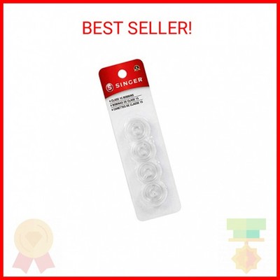 Singer Bobbins Class 15 Transparent, 4-Count