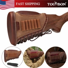 TOURBON Canvas Rifle Ammo Holder Buttstock Cover Cheek Rest in US-Special Offer