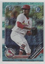 2019 Bowman Chrome Prospects Aqua Shimmer Refractor 78/125 Genesis Cabrera u6m