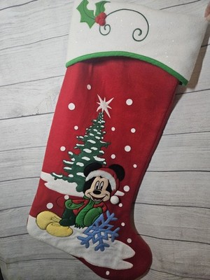 MICKEY MOUSE Christmas Stocking - JUMBO 31'' - 2011 Disney Felt 3D Stocking