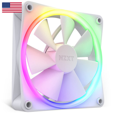 Nzxt Aer F120 Rgb White - High Performance Airflow Fans - Single Rf-R12Sf-W1
