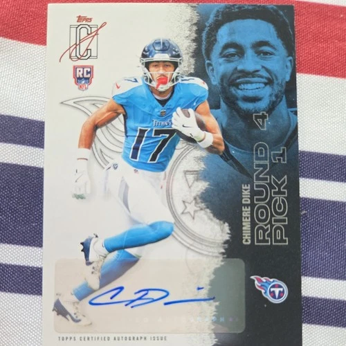 2025 Topps Chimere Dike Shop for 2025 Topps Signature Class Football Rookie autographs on eBay (Raw)