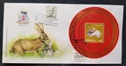 Malaysia Year Of Rabbit 2011 Lunar India Gandhi (FDC) *INDIPEX O/P *odd *unusual