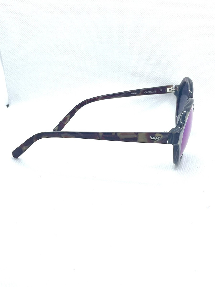 Vulk Eyewear Capucine Style Brown Sunglasses Plastic Frame Round Lens Shape. Vulk Eyewear Capucine Style Brown Sunglasses Plastic Frame  main image 3