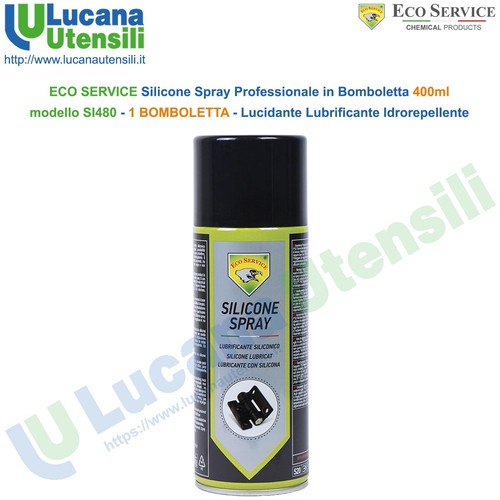 Silicone Spray ECO SERVICE 1 Bomboletta 400ml Protettivo Lucidante Lubrificante - Afbeelding 3 van 3