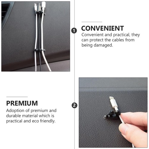 16 Pcs Cable Management Clip Self-adhesive Corded Clips Wire Holders - Afbeelding 10 van 12