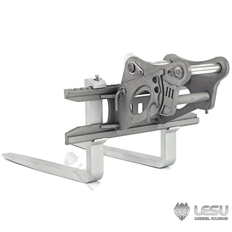 LESU Metal Fork Bucket For 1/14 RC Excavator Digger PC360 Aoue ET30H ET26L - Image 2 of 4