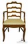 high end vintage solid hard rock maple ladderback dining arm chair 22704 - or...