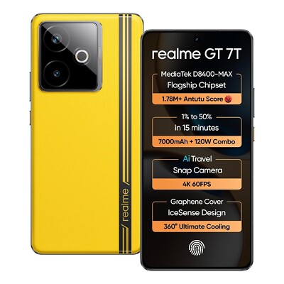 realme GT 7T Factory Unlocked-Dual SIM-Global ROM-12GB RAM 256GB-NO USA TARIFFS