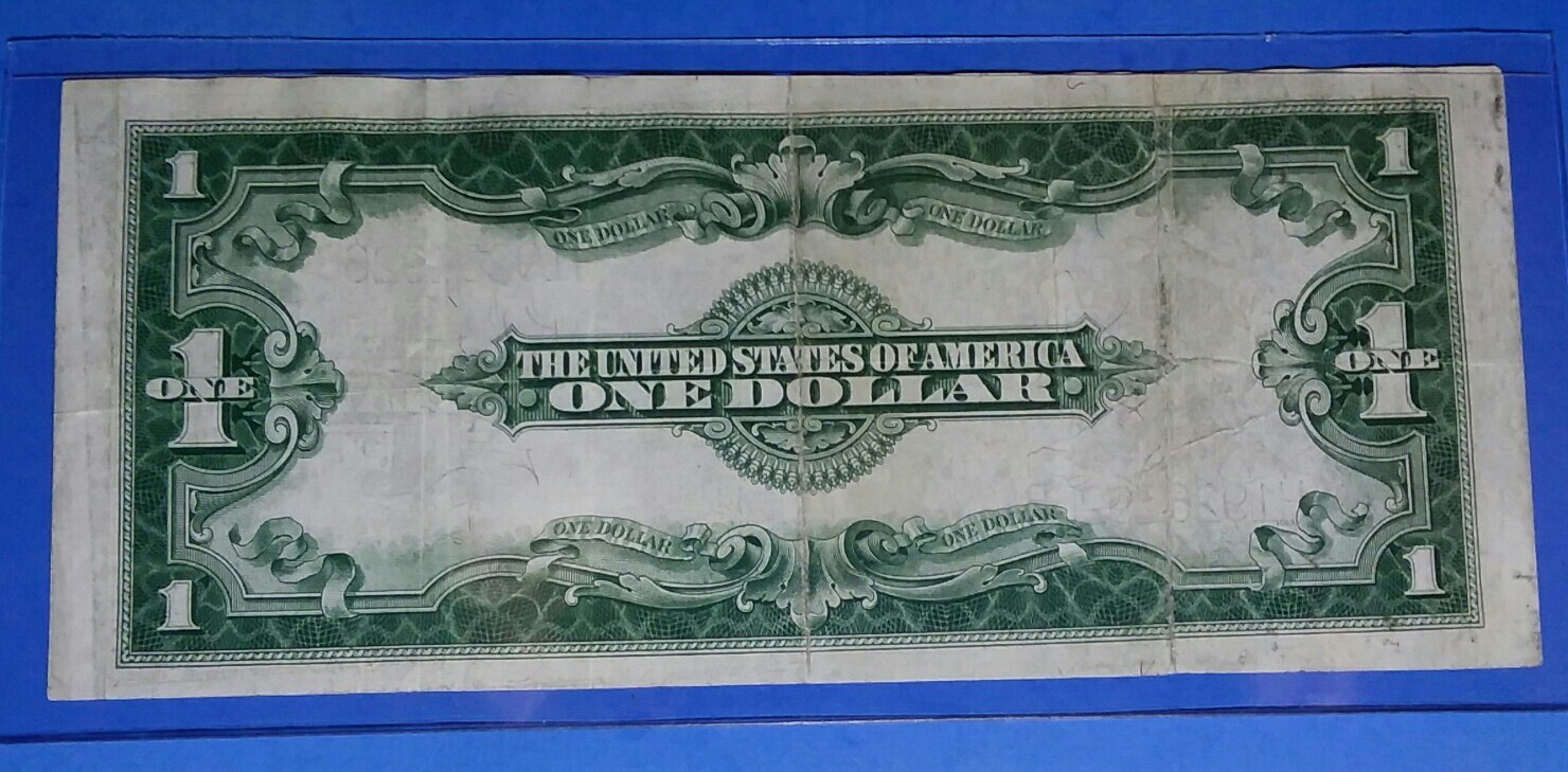 1923 1 Horse Blanket Silver Cert.Fr 237, F ! OLD US CURRENCY! LG.NOTE