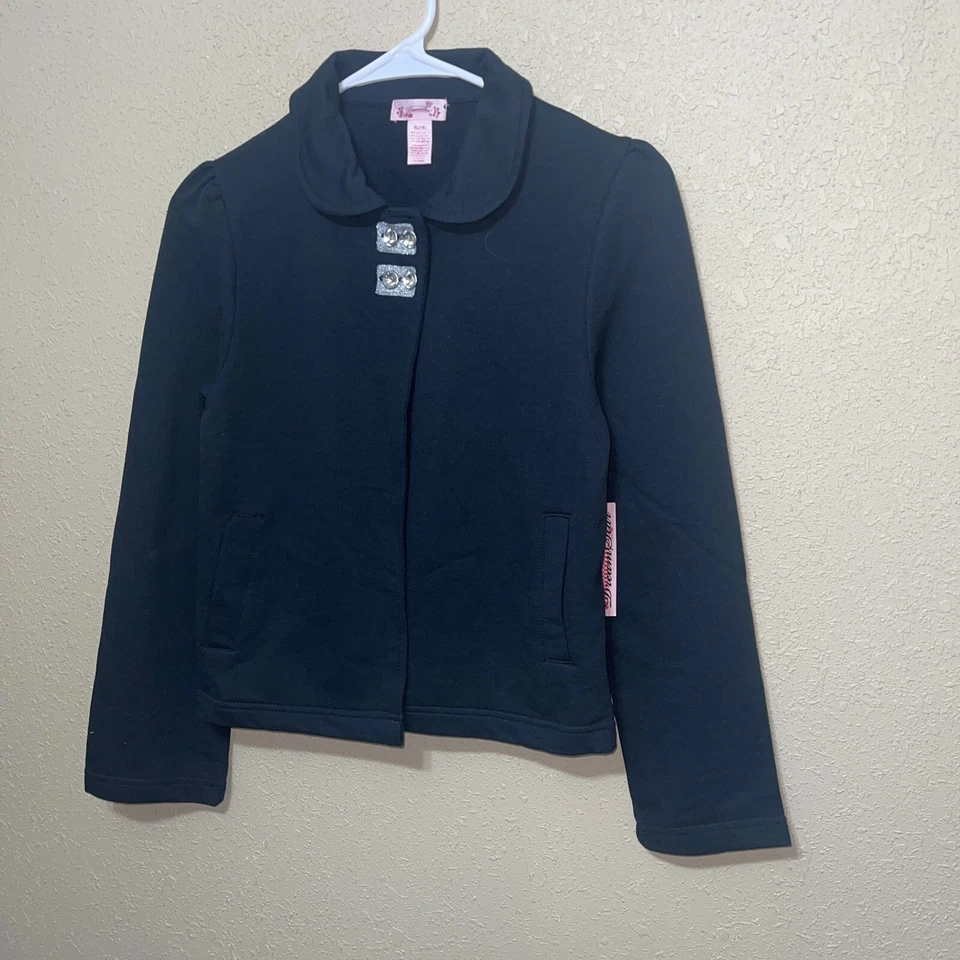 Dreamstar NIÑAS NIÑOS TERRY Chaqueta NEGRA Talla XL (16) NUEVO Foto 2 de 4