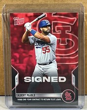 2022 TOPPS NOW #ST-15 ALBERT PUJOLS ST. LOUIS CARDINALS signs one-year contract