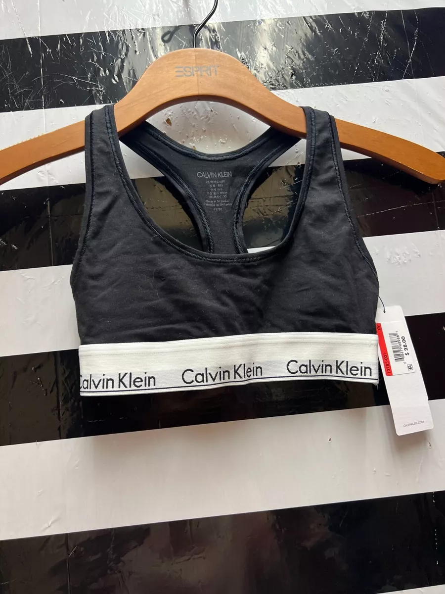 Black and white top calvin klein sports bra