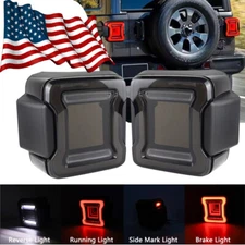 LED Tail Lights For Jeep Wrangler JL 2018-2023 Rear Turn Signal Lamps Smoked
