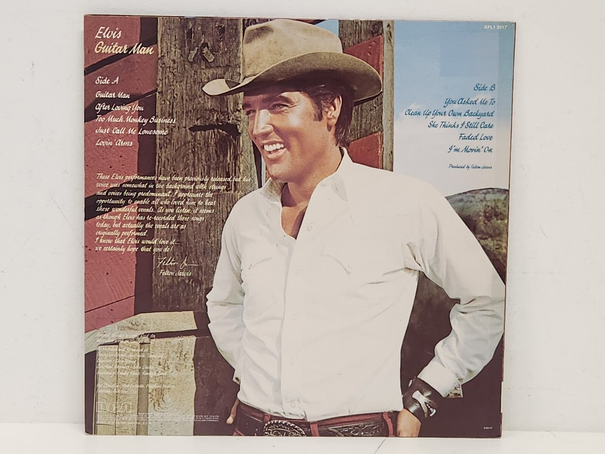 Elvis Presley Guitar Man Vinyl Record 12