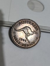 Australian 1948 HALF PENNY  CH UNC