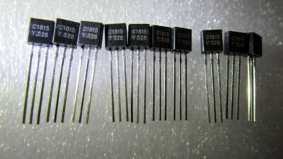 Transistoren 5 X 2SA1015 & 5 X 2SC1815 10 Komplementäre Transistoren 400mW Busin