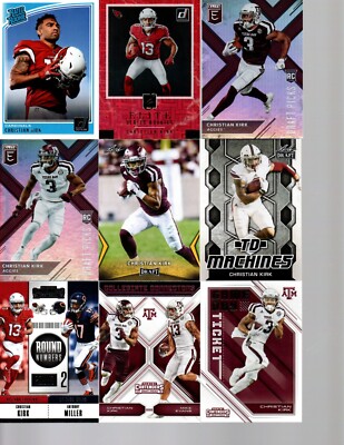 Christian Kirk Collection 59 Cards 35 Different Cards High Beckett Value $85