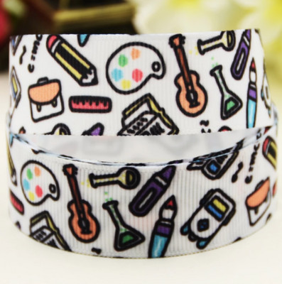 3 Yards Happy School Life 7/8'' Grosgrain Ribbon