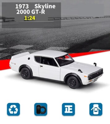 1:24 1973 Nissan Skyline 2000GT-R Static Die Cast Vehicles