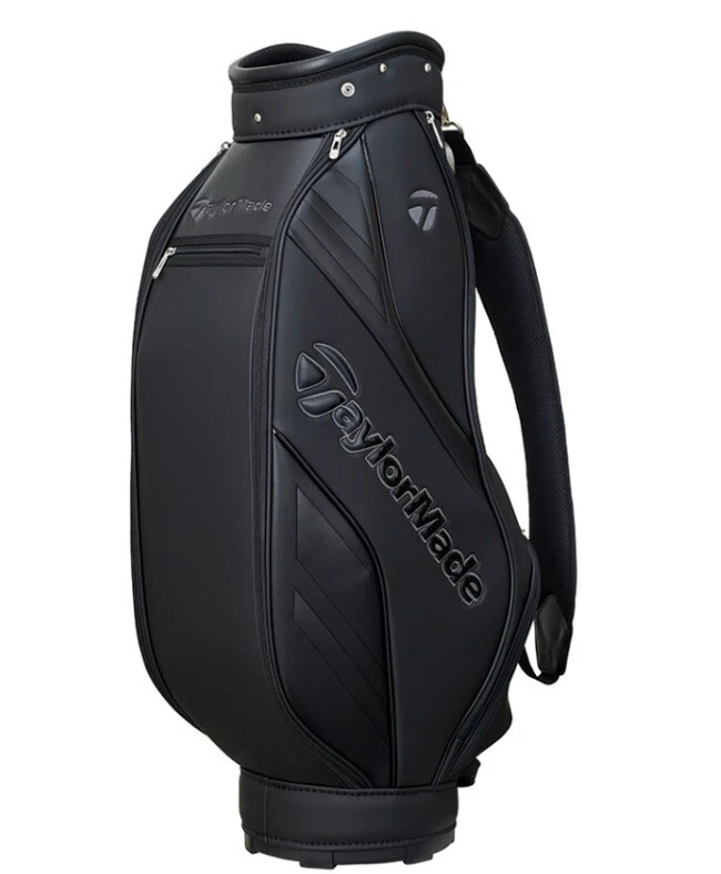 Bolsa de caddie de golf TaylorMade Essential UN743 2025 para hombre 9,5" 5 vías PE/PU cubierta con capucha negra Foto 3 de 4