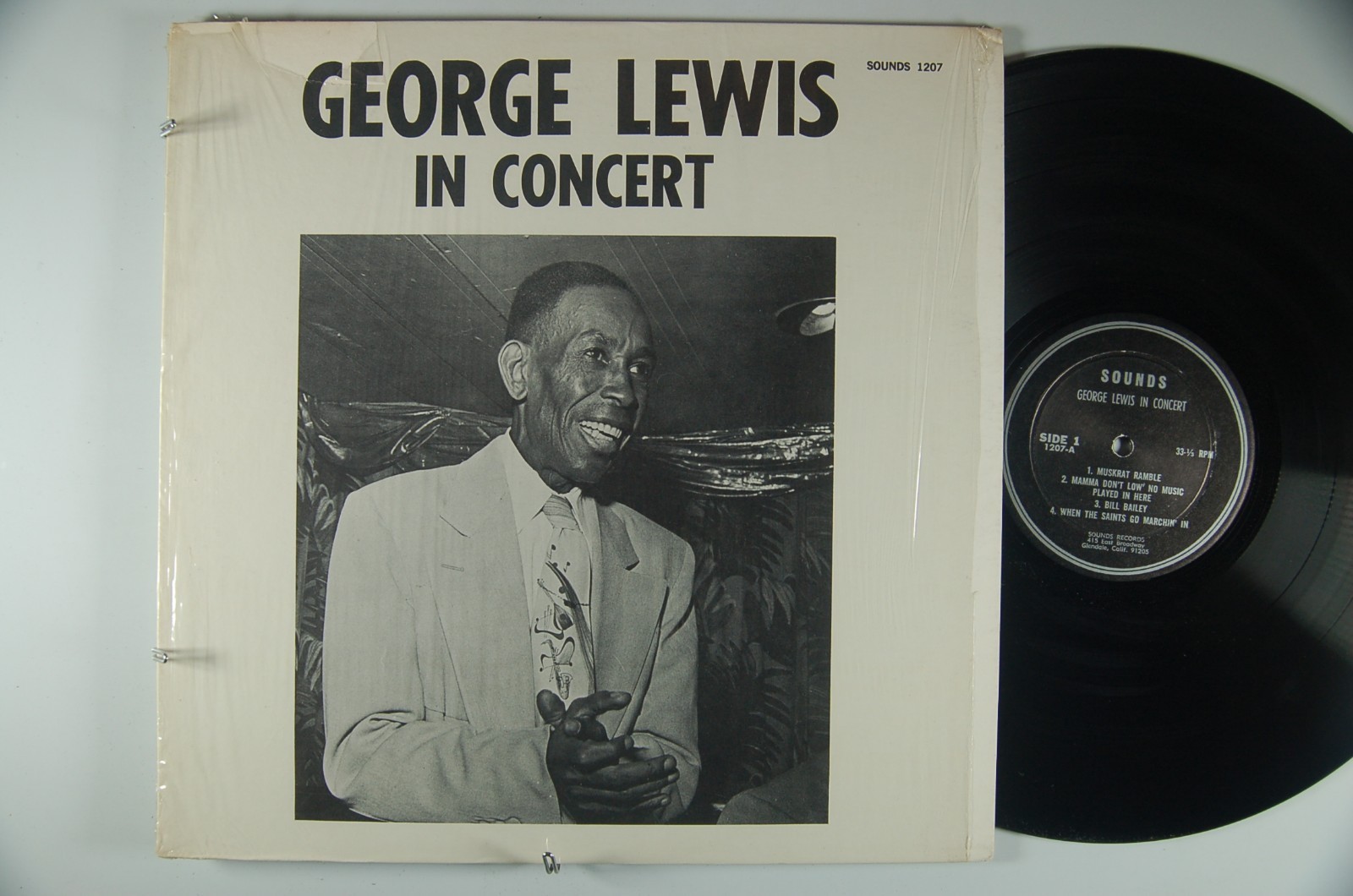 GEORGE LEWIS In Concert JAZZ LP SOUNDS 1207 DG MINT