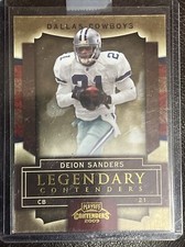 2009 Panini Donruss Legendary Contenders Deion Sanders /100 Gold Foil #24 Dallas