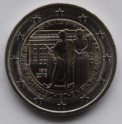 AUSTRIA - 2 € Euro commemorative coin 2016 - National Bank of