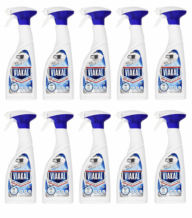 10pz Viakal Anticalcare Spray 500ml Offerta Stock - Pulito Professionale
