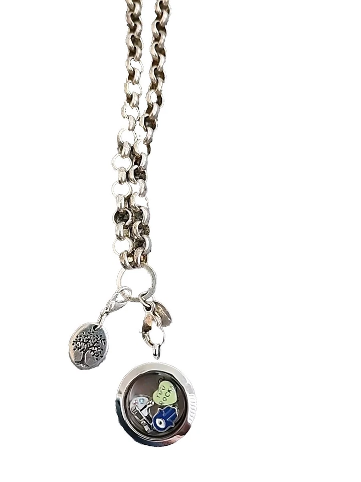 Collar Colgante Origami Búho Sueño Tono Plateado Flotante Dijes La Vida Es Un Regalo De Colección Foto 3 de 4