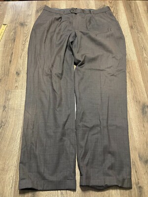 Mondoi Marco Pants, Men's Size 36/32, Gray, Dress Pants, Pleated