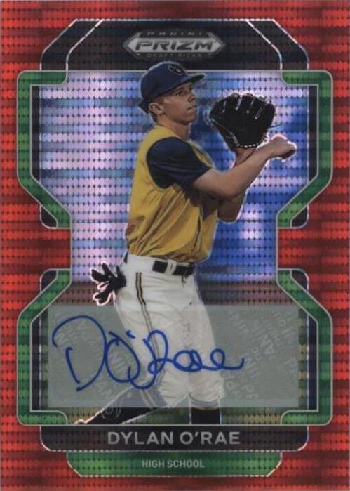 2022 Panini Prizm Draft Picks - Dylan O'Rae #PDP102 Red Pulsar Prizm ...