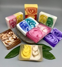 90g handgemachte Seifen marmoriert 
