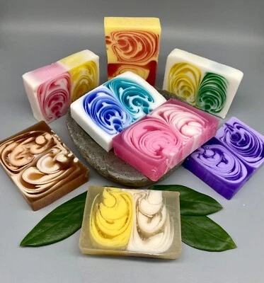 ANCIENT WISDOM 90g handgemachte Seifen marmoriert Weihnachten