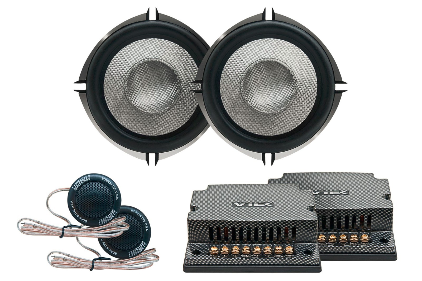 Earthquake Sound VTEK-MC5 5.25" Component Set with Tweeters and Passive Xovers