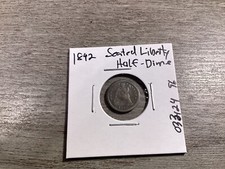1842 Seated Liberty Silver Half-Dime Type 2 with Drapery and Stars 033124 96re