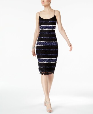 Adrianna Papell Petite Lace Sheath Dress - Black 4p