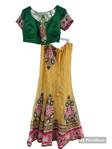 Vintage India Choli Lehenga Party Outfit Formal Wedding 