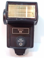 Vivitar Auto Thyristor 283 Flash for Canon Nikon Pentax Minolta camera 4051416