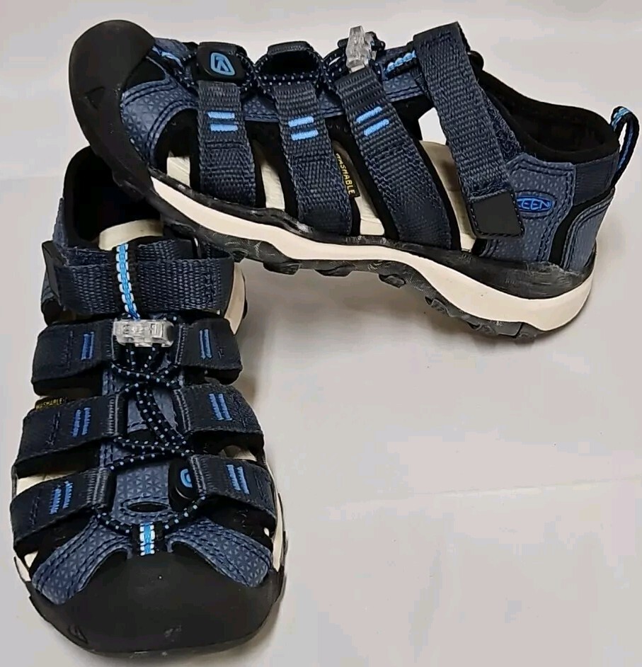 Sandali Keen Newport Neo H2 bambini taglia 10 blu cinturini lavabili scarpe comode ottime condizioni