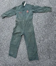 Rare Vintage 1950s Texaco Oil Gas Station Attendant Mechanic Coveralls - Size 38