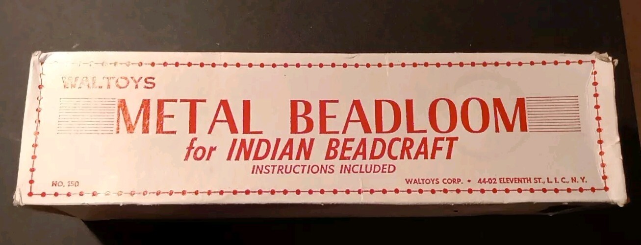 Vintage Metal Beadloom for Indian Beadcraft by Waltoys Original Box