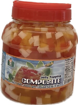 35oz Bolle Rainbow Composite Jelly Topping for Boba Milk Tea   Taiwan