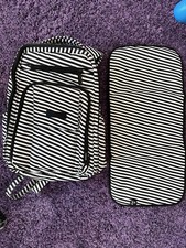 JuJuBe Be Right Back Travel Backpack Diaper Bag Black Magic w/ changing pad