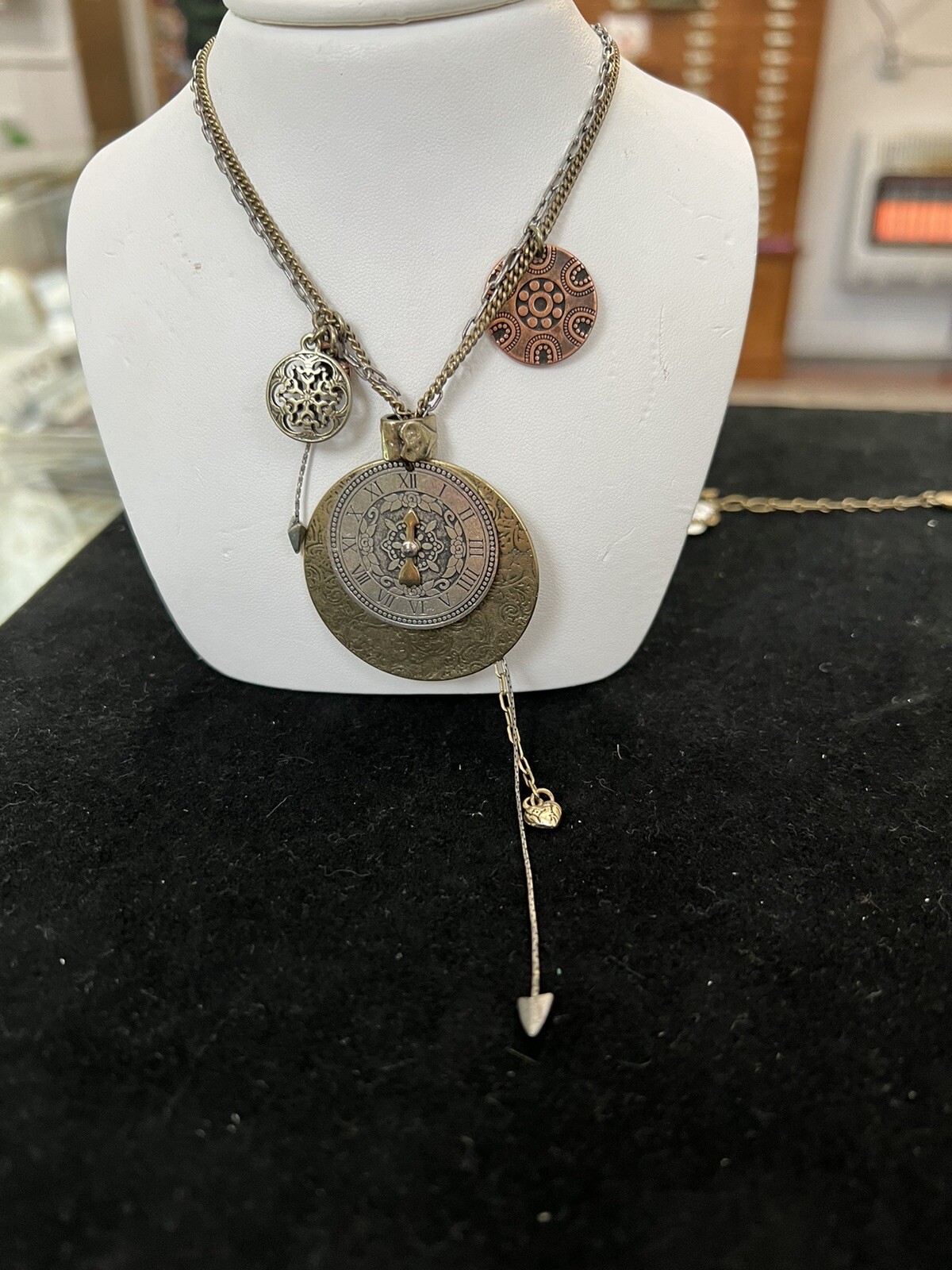 Bohm Necklace With Clock Design eBay