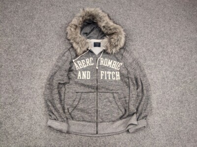 Vintage Vtg If six was nine Style Abercrombie & Fitch fur Zip