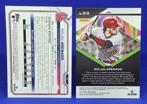 Lote de tarjetas cromadas/Prizm de Nolan Arenado (6) - Cardenales de San Luis - *0,75/tarjeta - Imagen 7 de 7